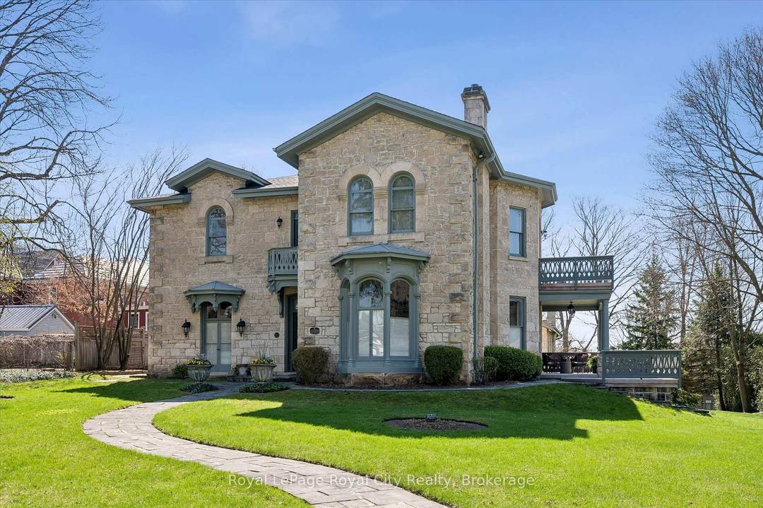 Guelph is known for its limestone architecture, and this home is one of its most impressive.
