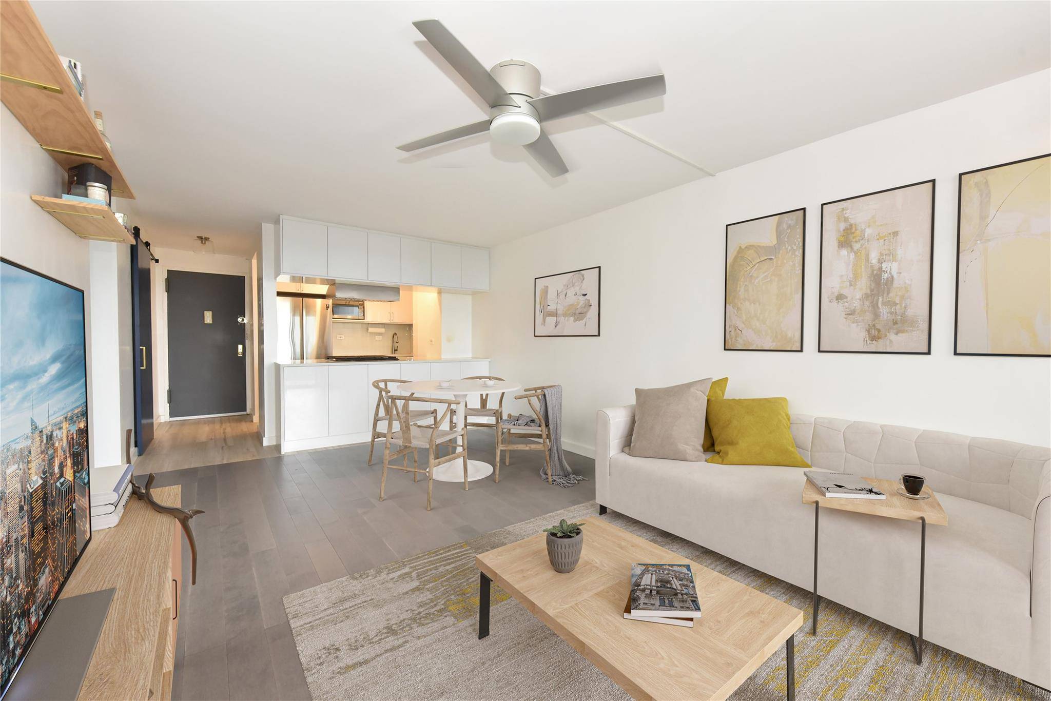 Step into this picture perfect, beautifully renovated 2 bedroom condominium in the highly desirable Village Mall at Flushing a full service doorman and elevator building with top tier amenities.