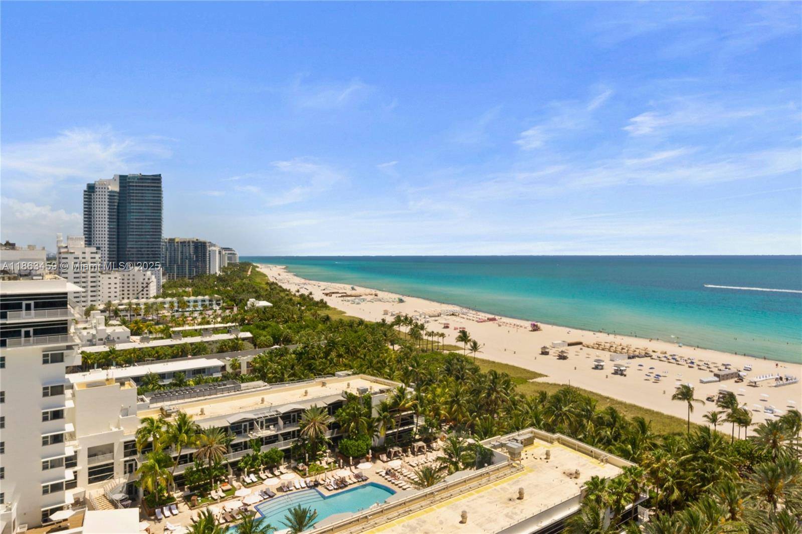 Gorgeous 180 degrees view from the bay to the ocean from the oversize balcony of this 1 bedroom 1 bathroom 16th floor apartment !