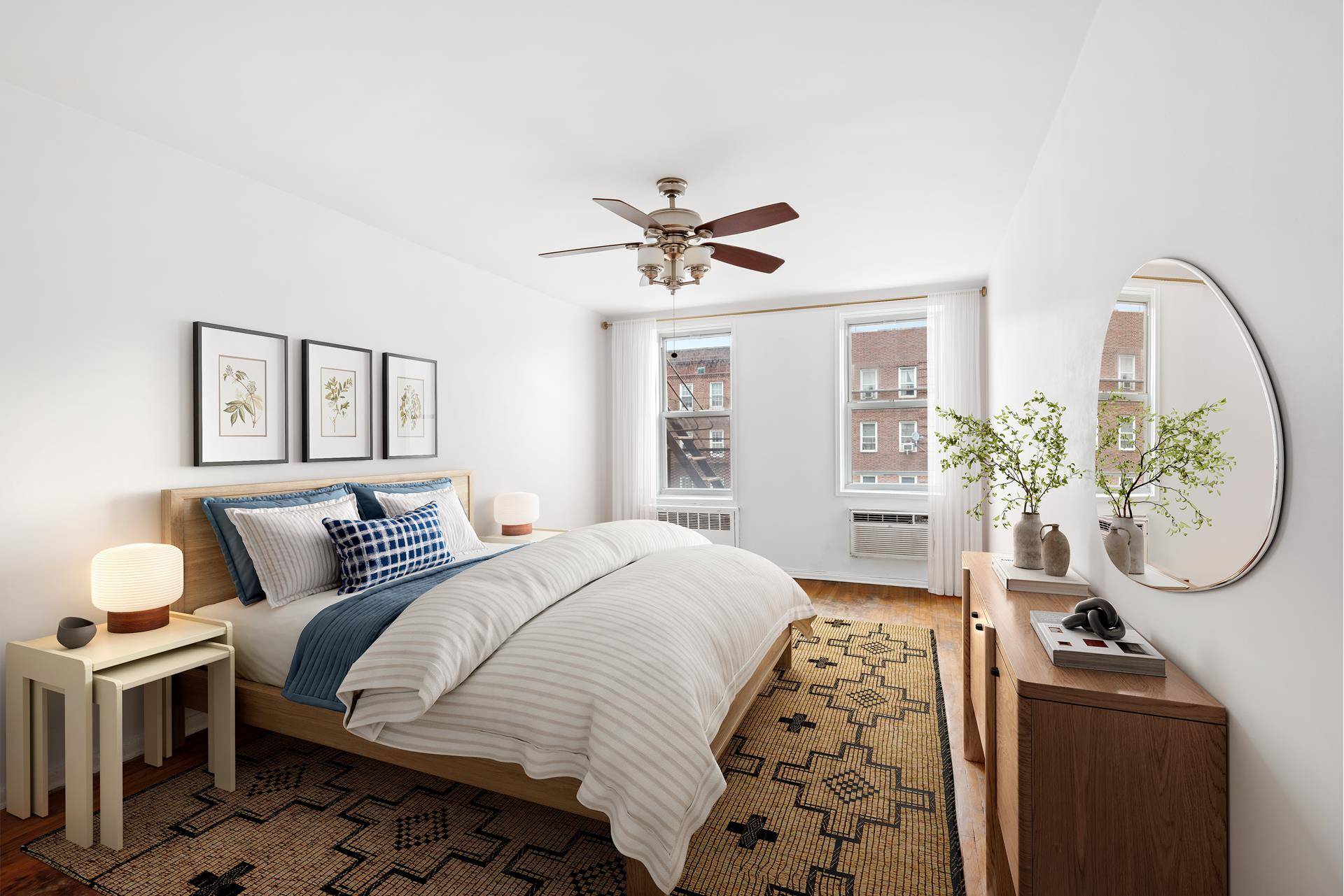 Light, space, and potential come together in this 6th floor junior 4 co op just off Cortelyou Road in the heart of Ditmas Park.