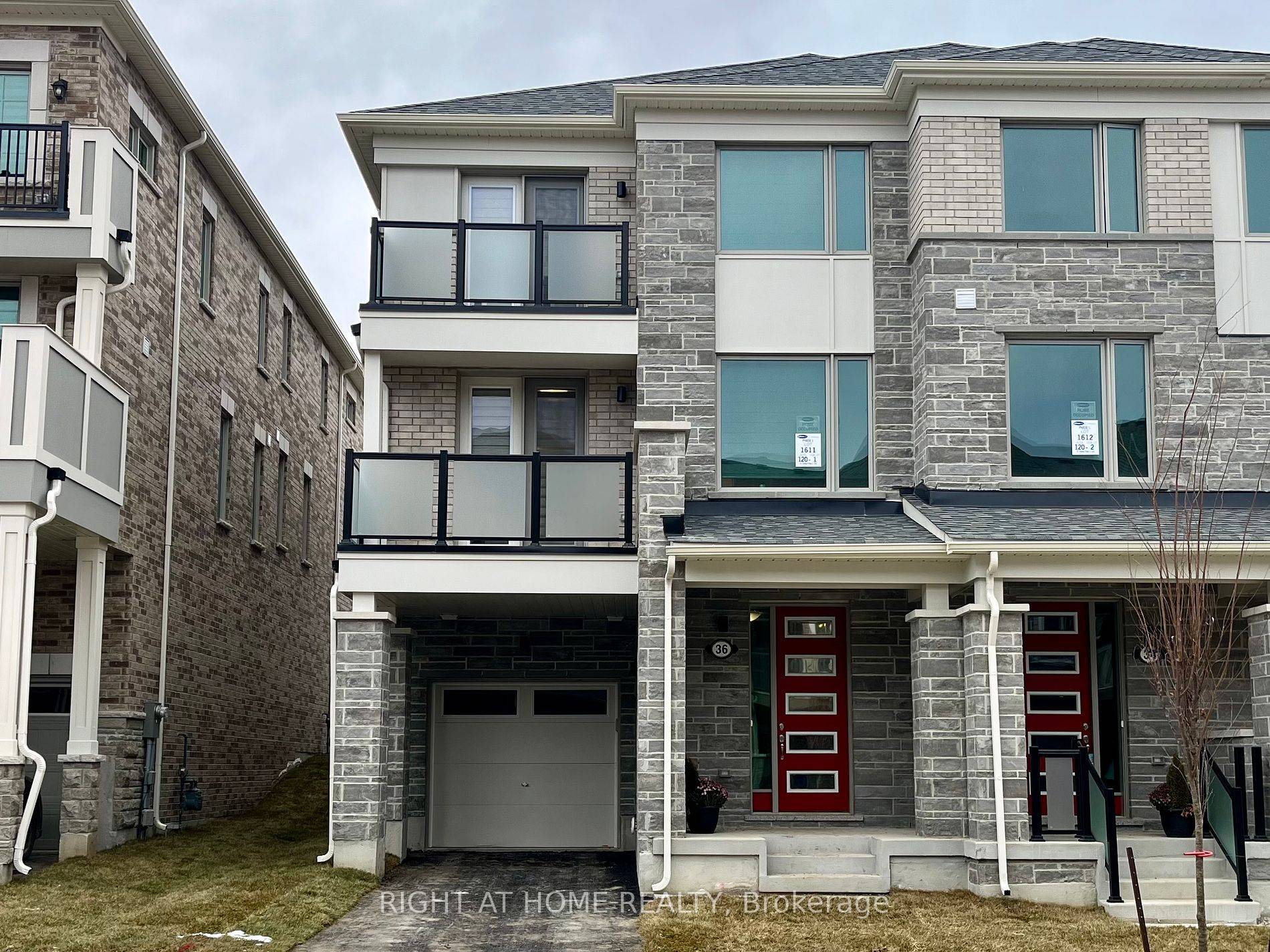 Never Lived In, Brand New Modern End Unit Townhome With 3 Bedrooms And 2.