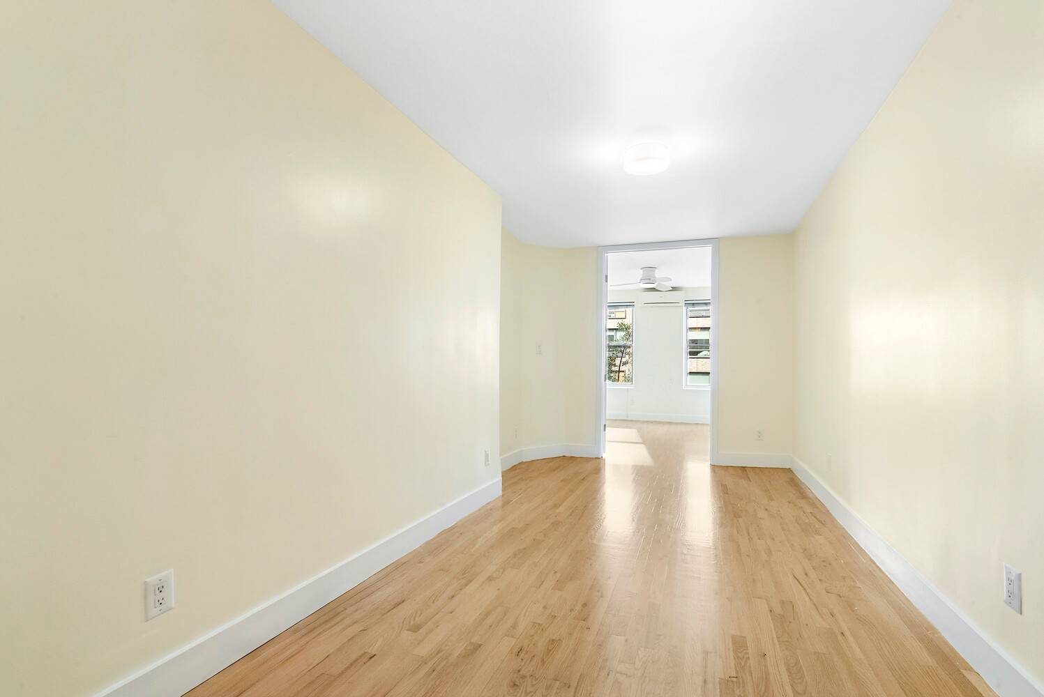 This expansive floor through one bedroom home offers a true sense of space with its oversized living and dining area, seamlessly connected to a king sized bedroom with room for ...