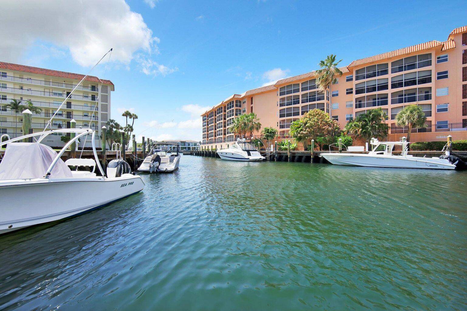 Coastal luxury living at San Remo in Boca Raton showcasing gorgeous marina and water views.