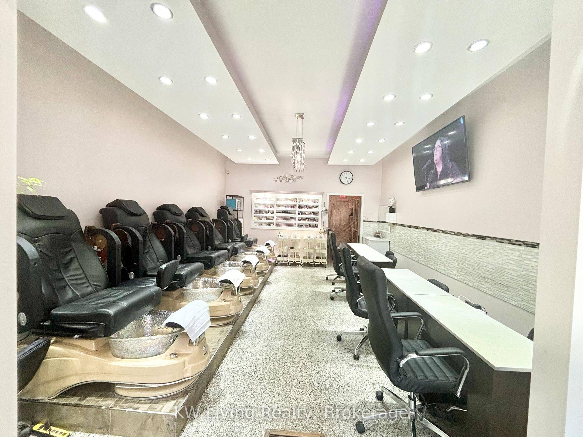 Turn key Nail Salon and Spa with Finished Basement in Prime North York Location Near Yorkdale Shopping Centre.