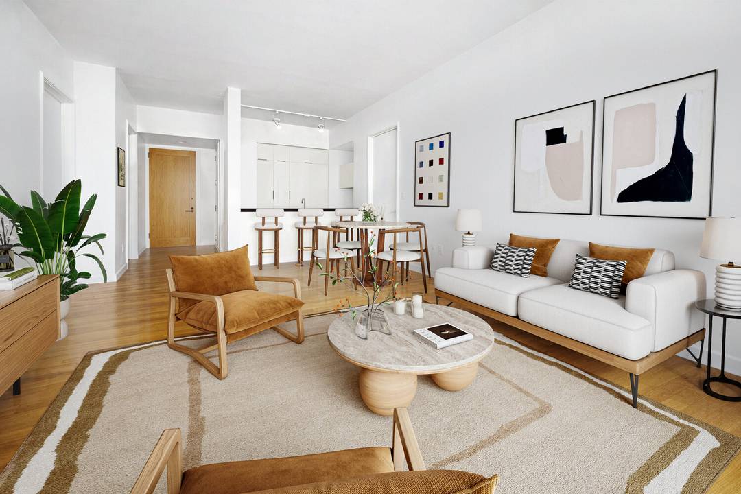 Experience contemporary luxury in this stunning two bedroom, two and a half bath residence at the iconic 240 Park Avenue South.