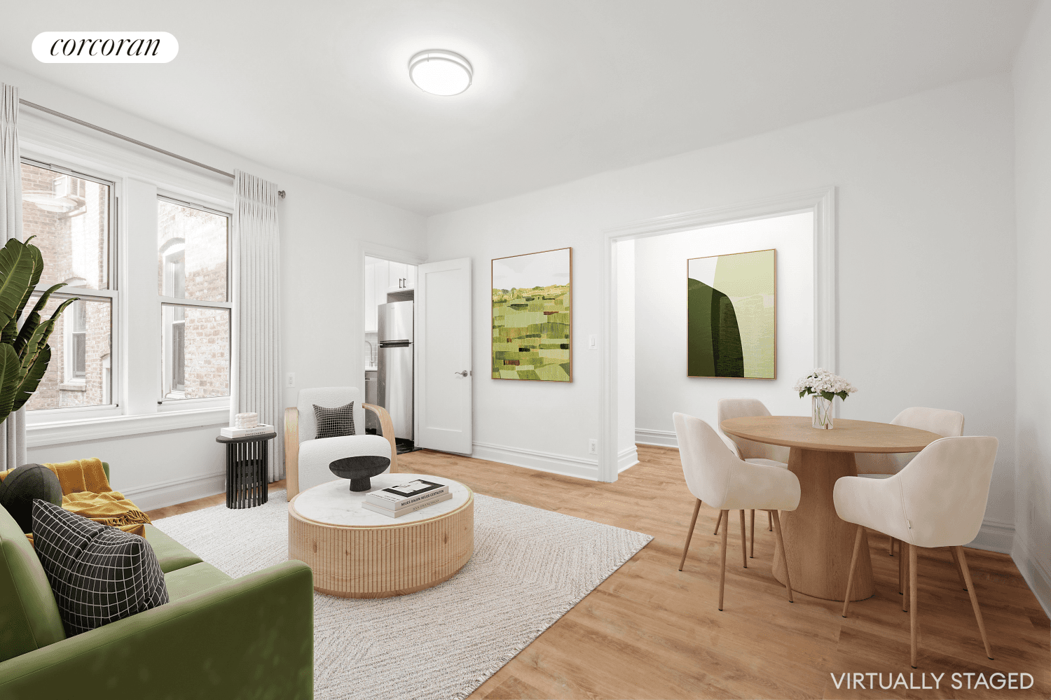 Brand new everything ! Be the first to live in this gut renovated 2 bed 1 bath co op drenched in sunlight overlooking J.