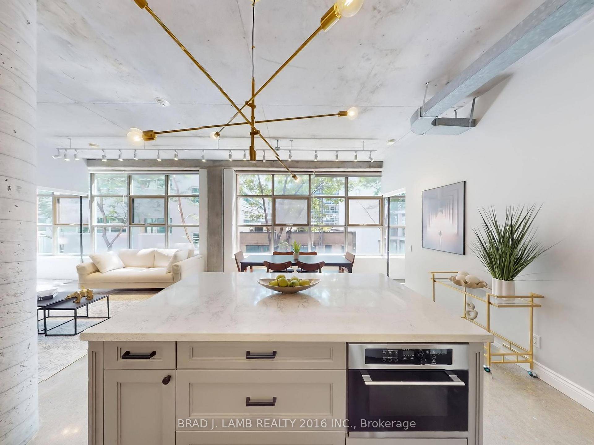 Loft living on the quiet side of King St.