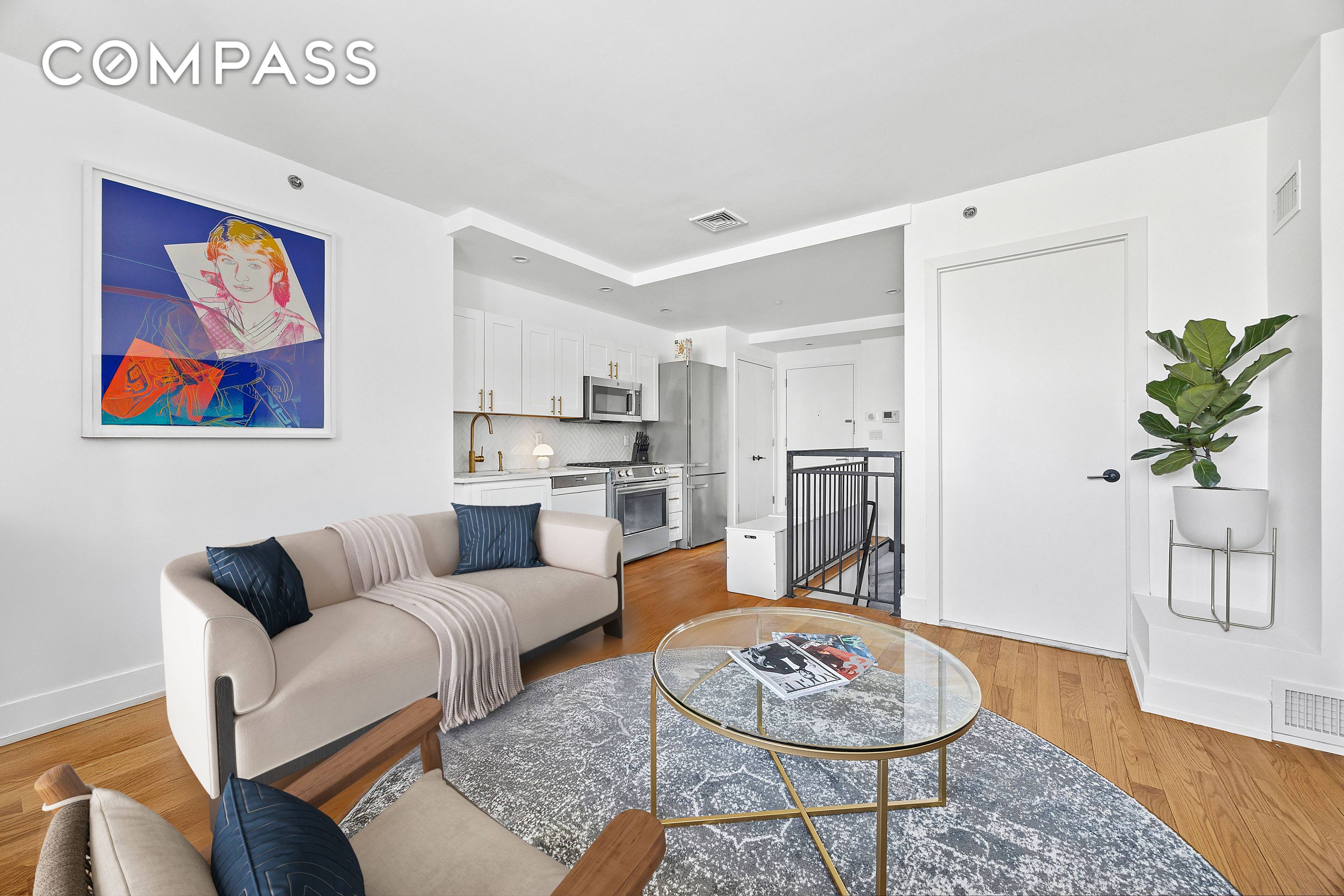 Welcome to Residence 1A at Mylo House in Greenpoint an updated duplex studio located just a few blocks from McGolrick Park.
