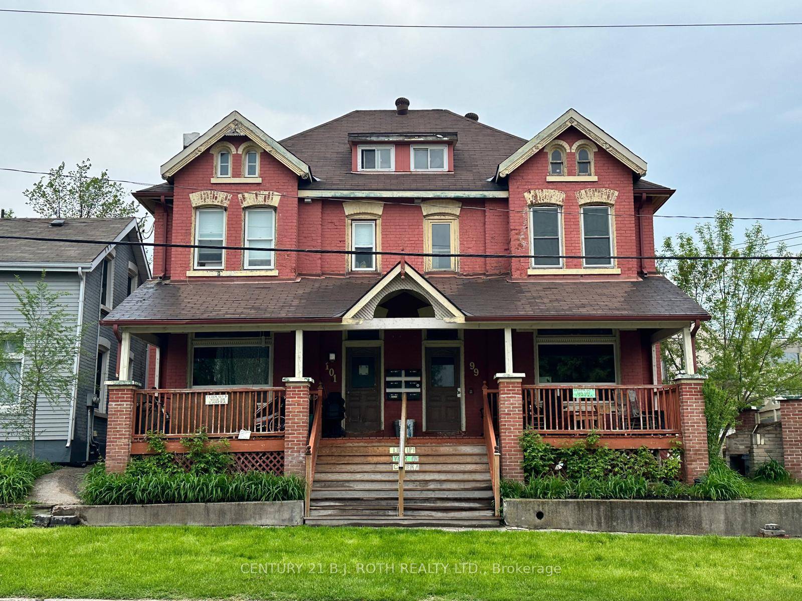 6 self contained apartments in this charming income property on a bus route with a view from the porch and some of the units to Barrie's beautiful waterfront.
