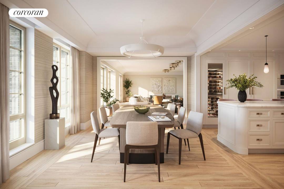 Greenwich Village Full Floor Four Bedroom with Private Elevator Entry Designed by the acclaimed Robert A.