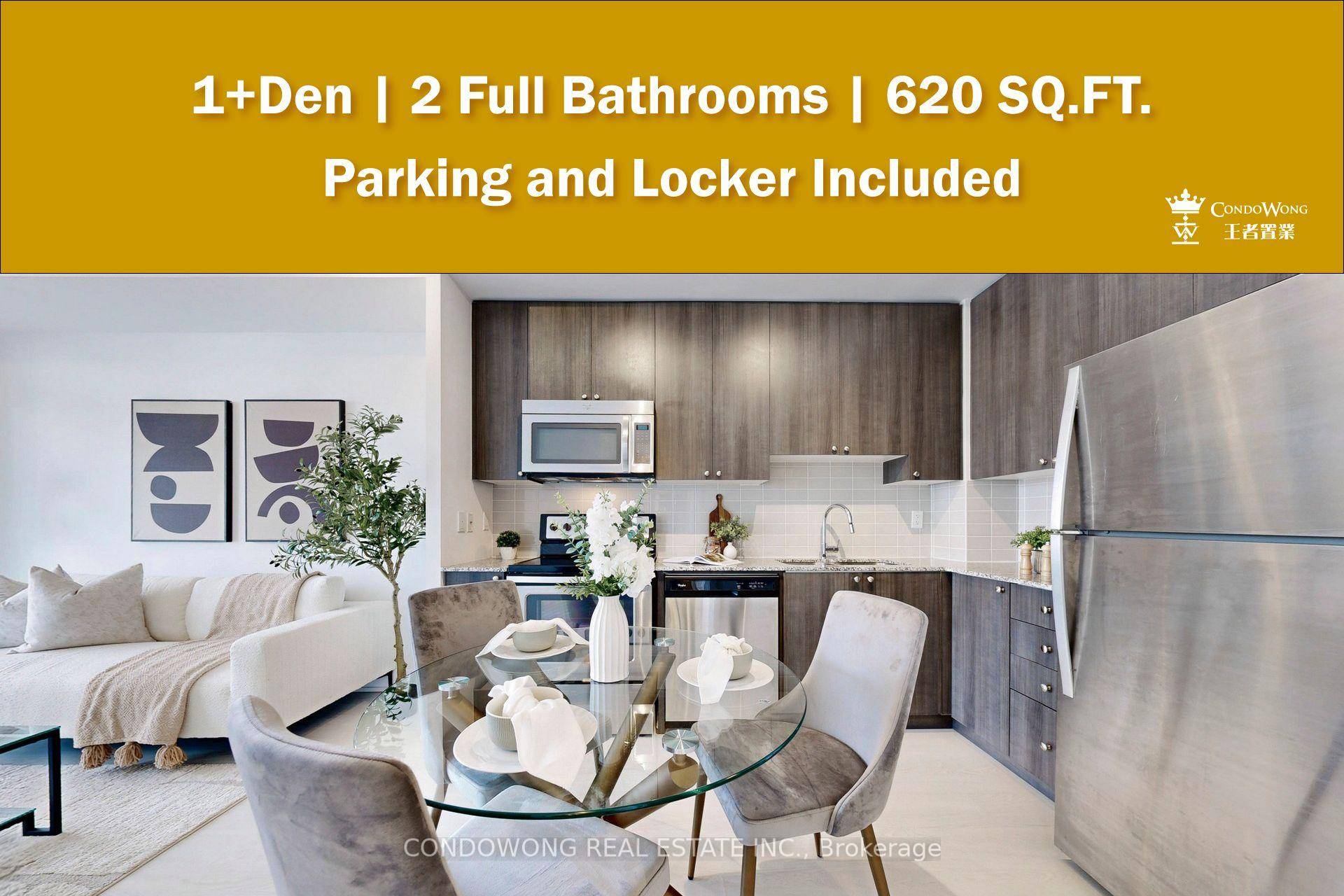 A Rare Find in Midtown 1 Den, 2 Bath with Parking amp ; Locker in a Boutique Style Building.
