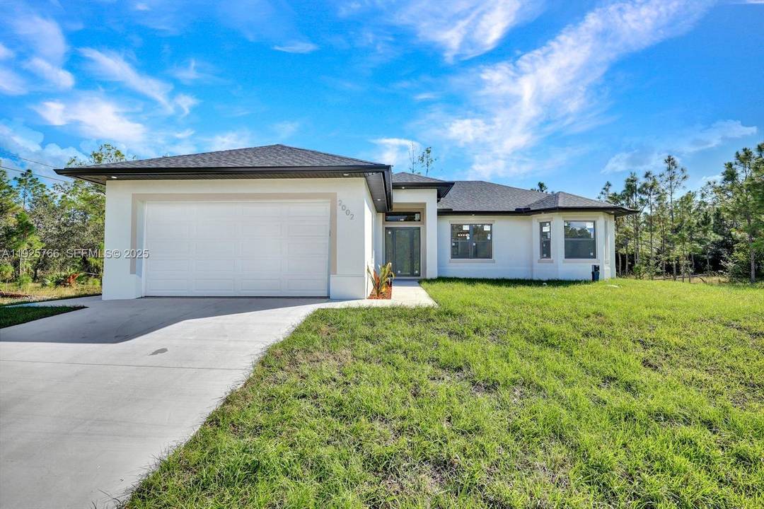 Brand new 2025 built 3BR 2BA home on a quiet street in Lehigh Acres offers 1, 569 sq ft of open concept living.