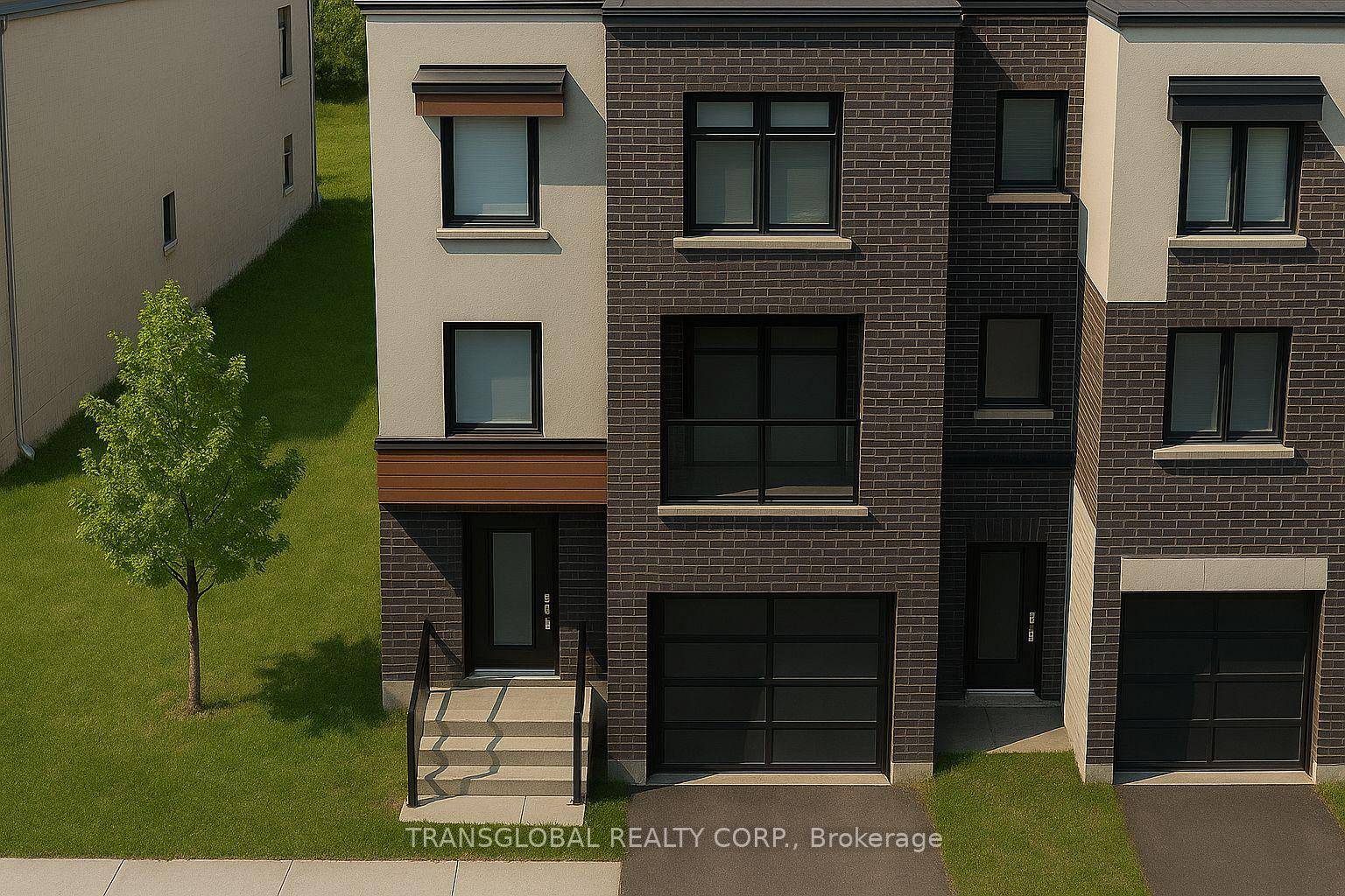 Bright, executive 4 bedroom end unit townhouse with southern exposure backing onto treed area and customized houses.