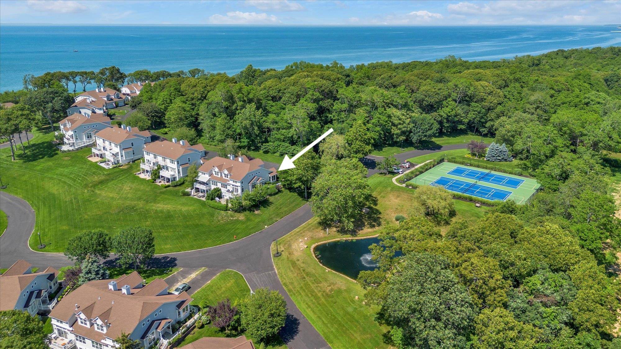 Stunning water views welcome you to this renovated Hamptons esque 3 bedroom 3.