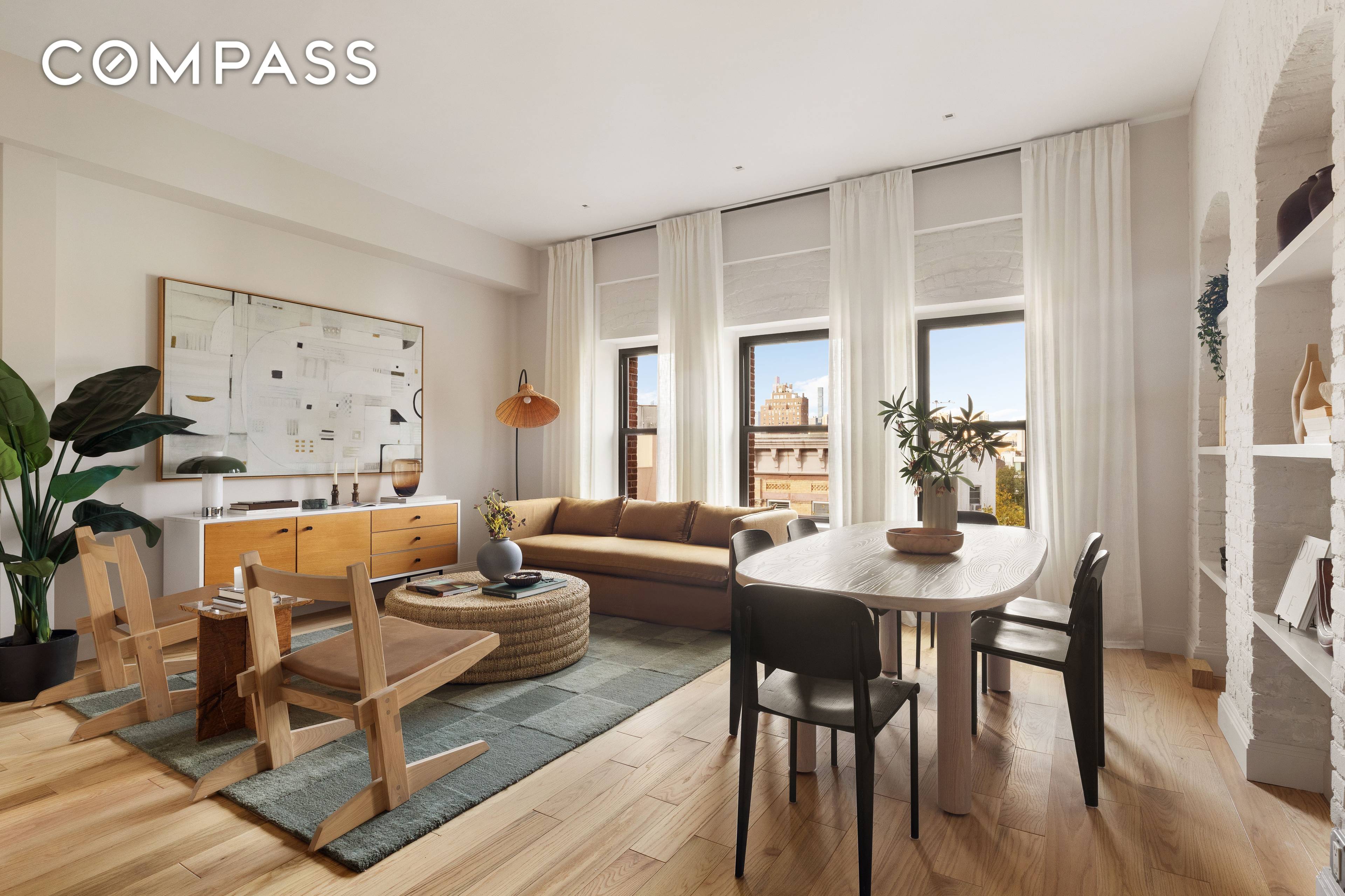 This home is the ultimate East Village unicorn a brand new fully renovated pre war apartment with its own exceptional private rooftop garden giving panoramic views.