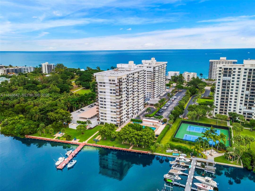 Welcome to Boca Towers Condominium an exceptional 2 bedroom, 2 bath residence offering a rare blend of ocean and intracoastal canal views, where you can savor both sunrise and sunset ...