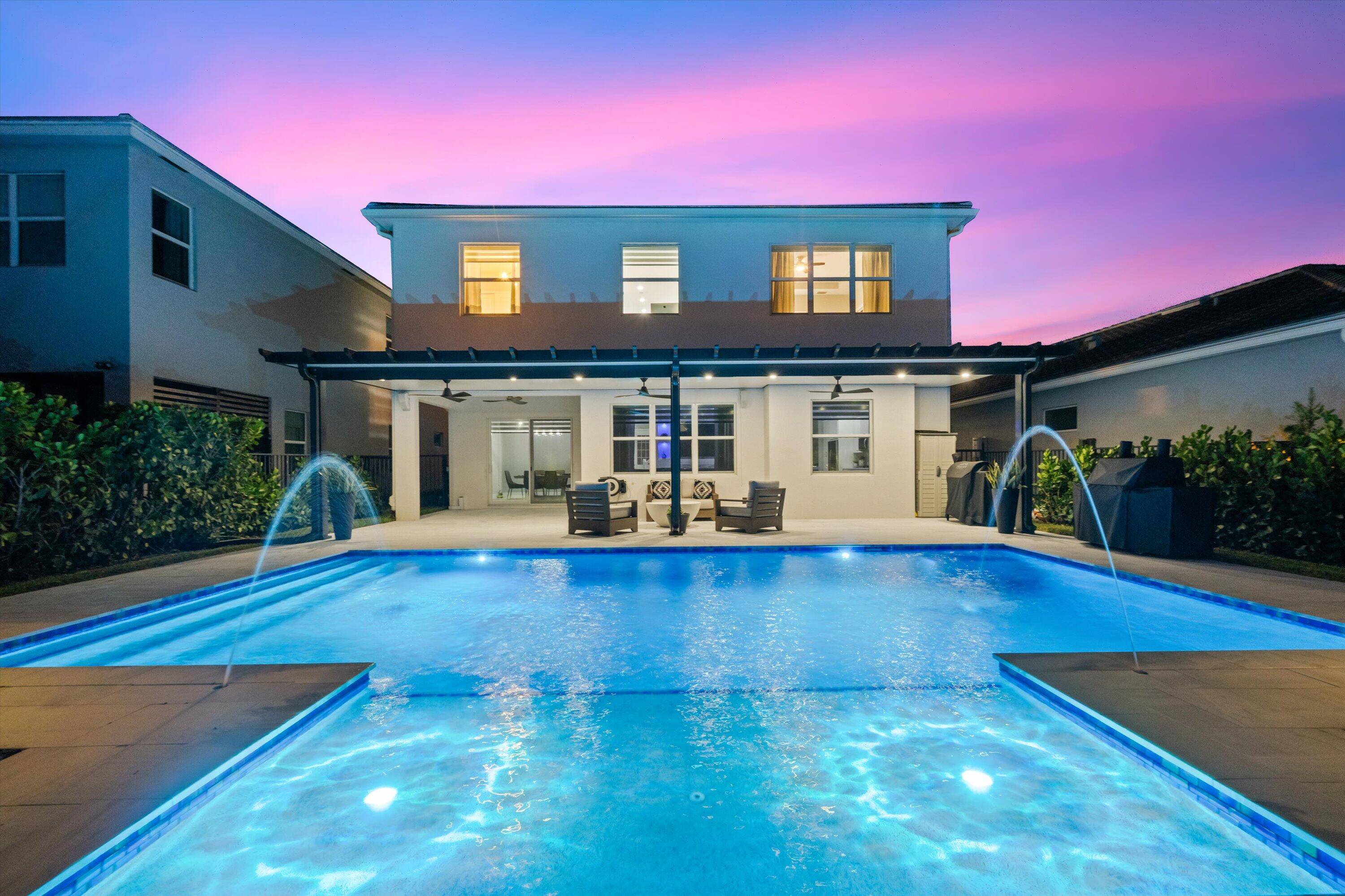 Welcome to this stunning 2 story Poinciana model in the sought after Groves community, boasting 2, 982 sq ft of luxurious living with 4 bedrooms, 3.
