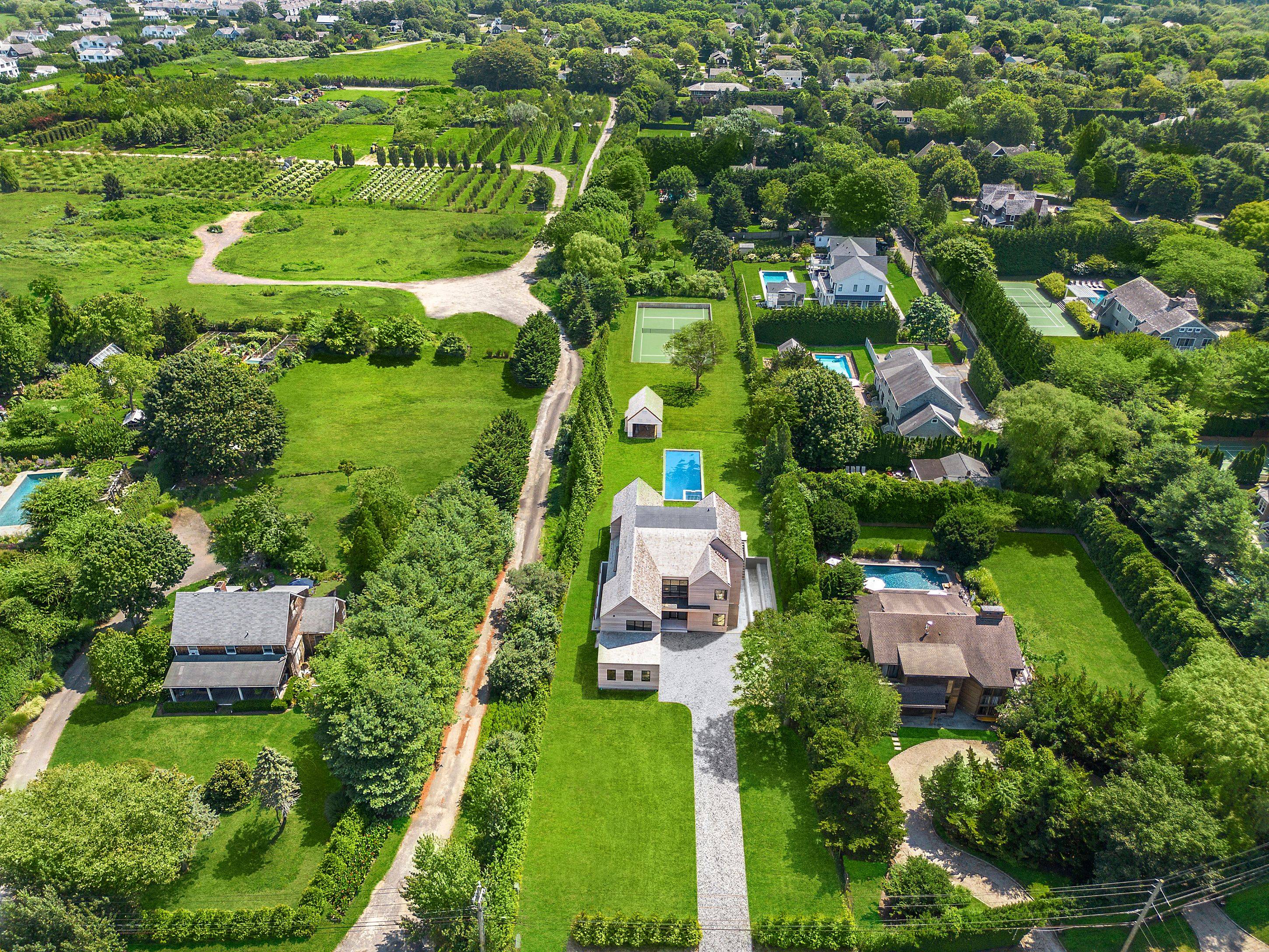 New Construction in Southampton Village with Tennis