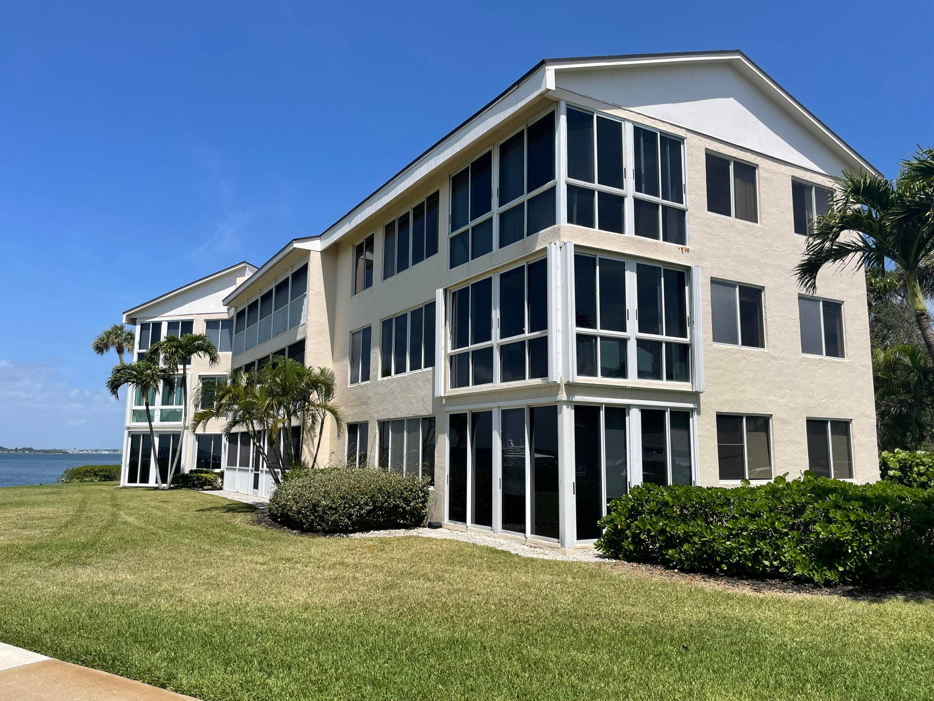 Expansive views of the River and Marina in this two bedroom two bath condo.