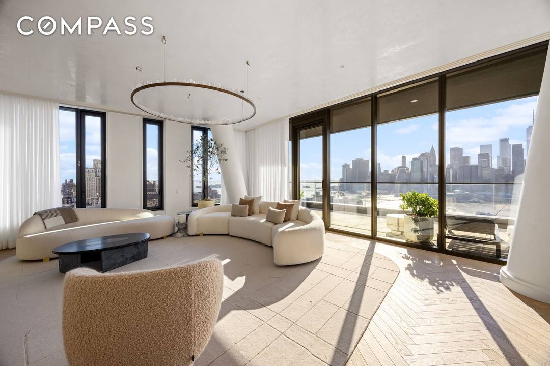 With cinematic views spanning the Brooklyn Bridge, Manhattan skyline, and New York Harbor, this spectacular 3, 363 square foot residence at Olympia was meticulously re imagined by the team at ...