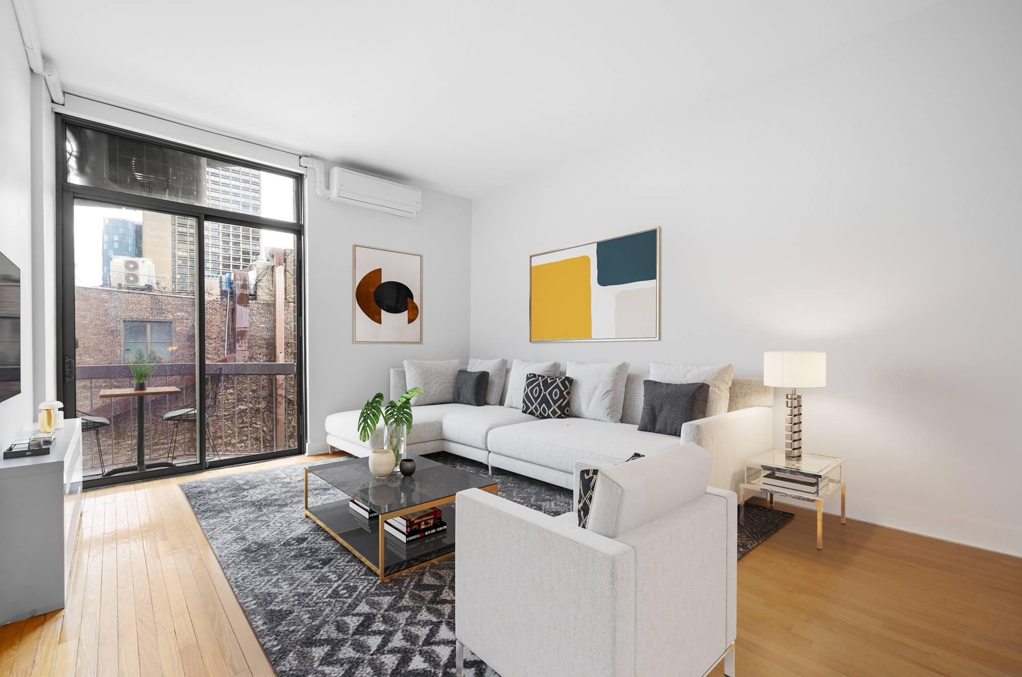 This loft like one bedroom triplex is nestled in the heart of Greenwich Village on one of Manhattan s most sought after blocks, just north of SoHo.