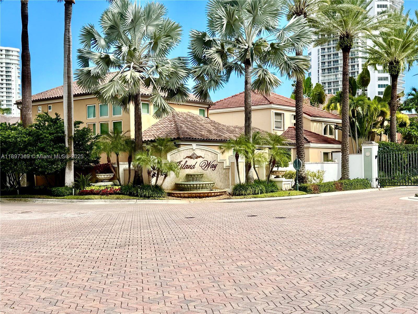 Rarely available waterfront home in Island Way, Aventura.