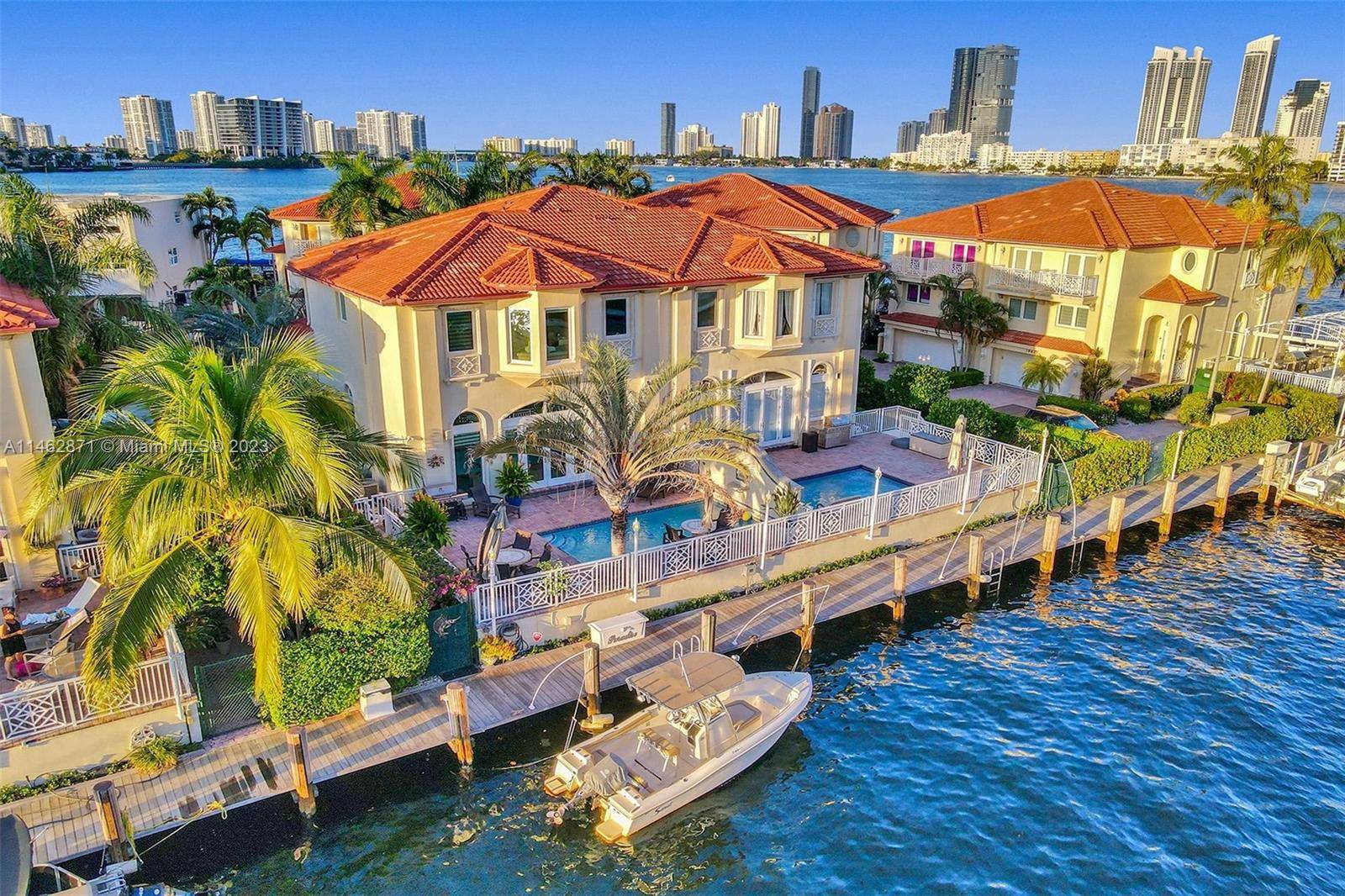 Exceptional opportunity to rent this fully furnished, immaculate waterfront home in the exclusive and rarely available Neptune on the Bay community of Eastern Shores.