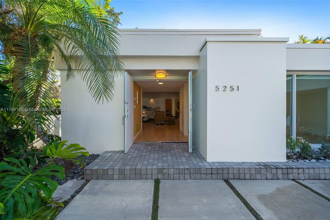 5251 LaGorce is an excellent example of architect Robert Little's vision of the Modern Tropical Home.