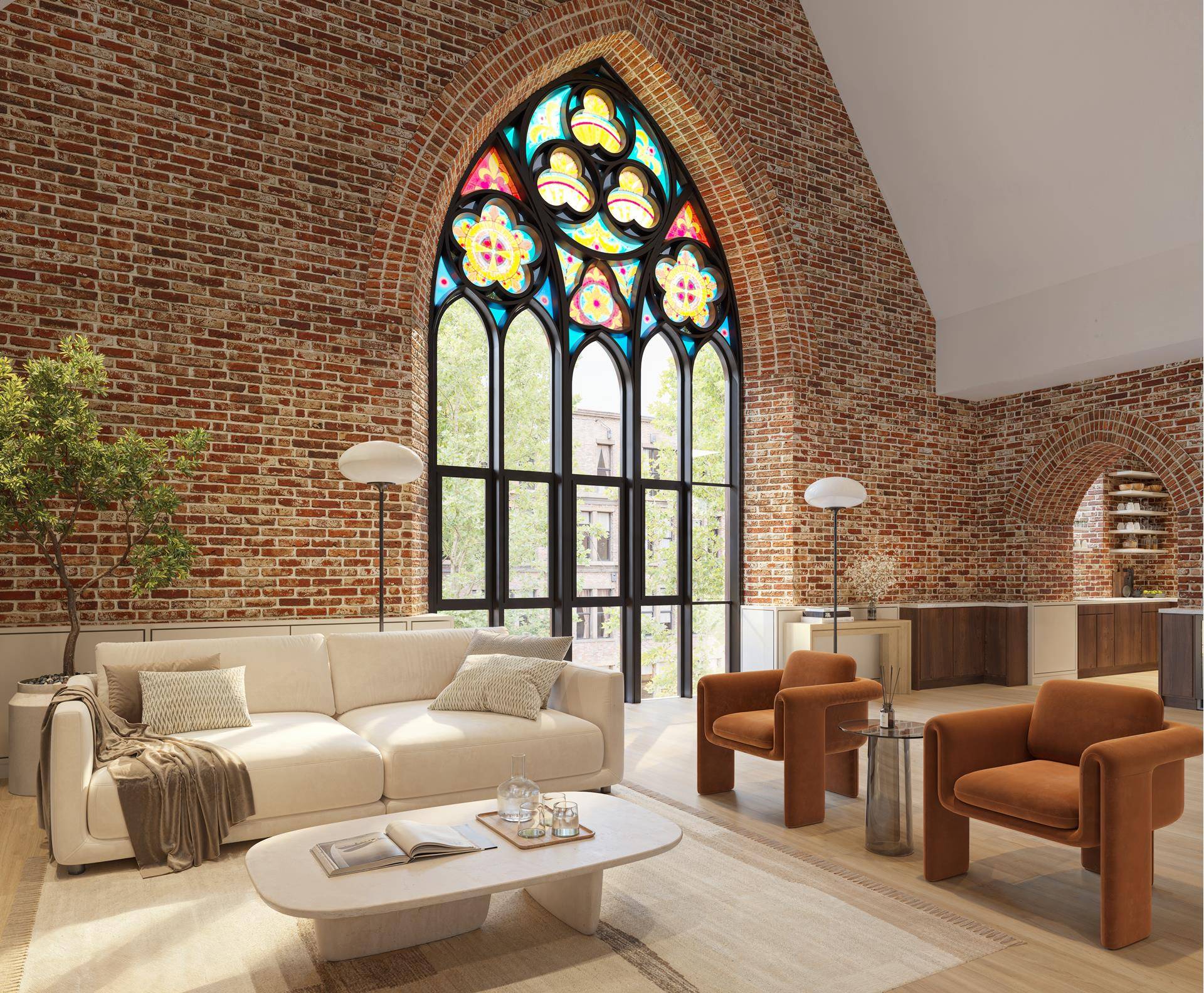 The Abbey at 232 Adelphi Street is a masterful blend of Brooklyn heritage and modern luxury.