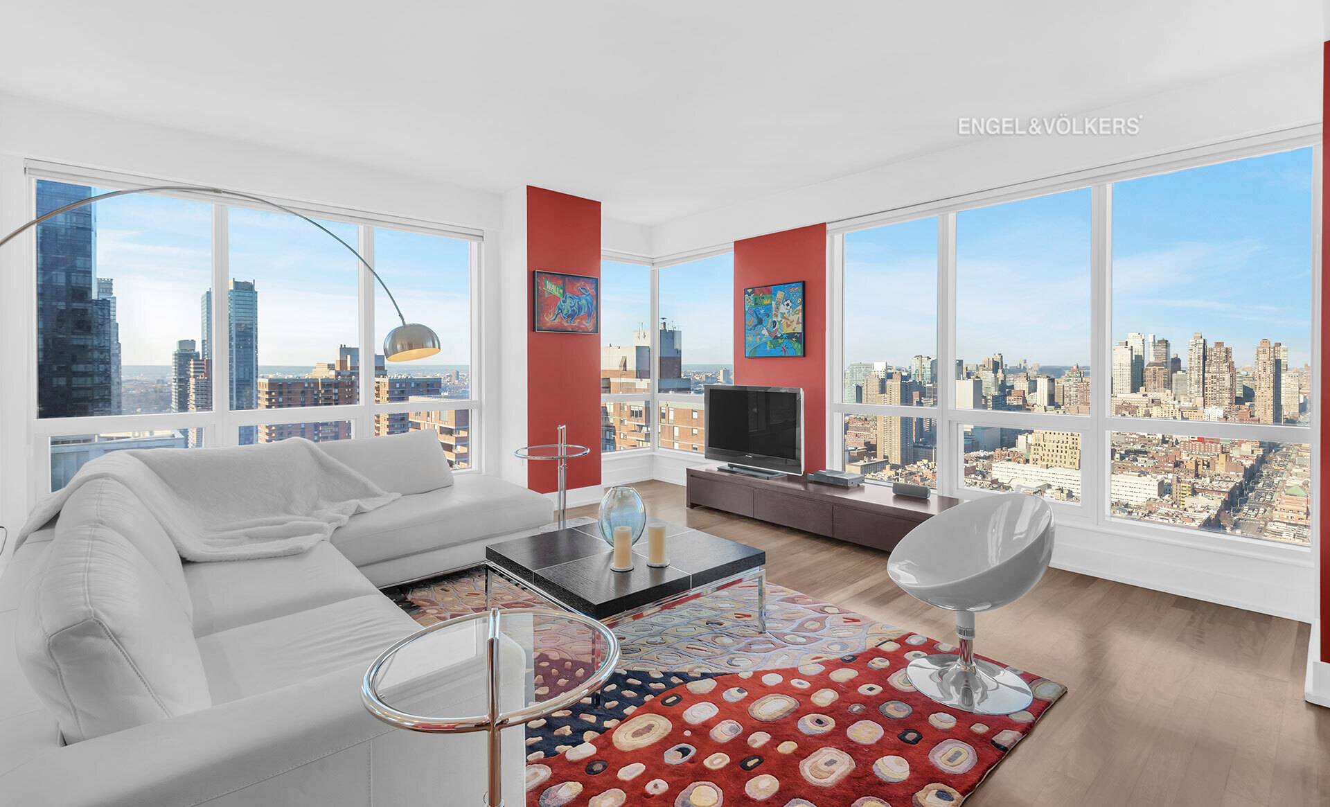 Prime Midtown Manhattan Hudson Yards meets the Theater District Delight in Spectacular Penthouse Style Panoramic Views of the Manhattan Skyline and over the Hudson River from this Stunning North West ...