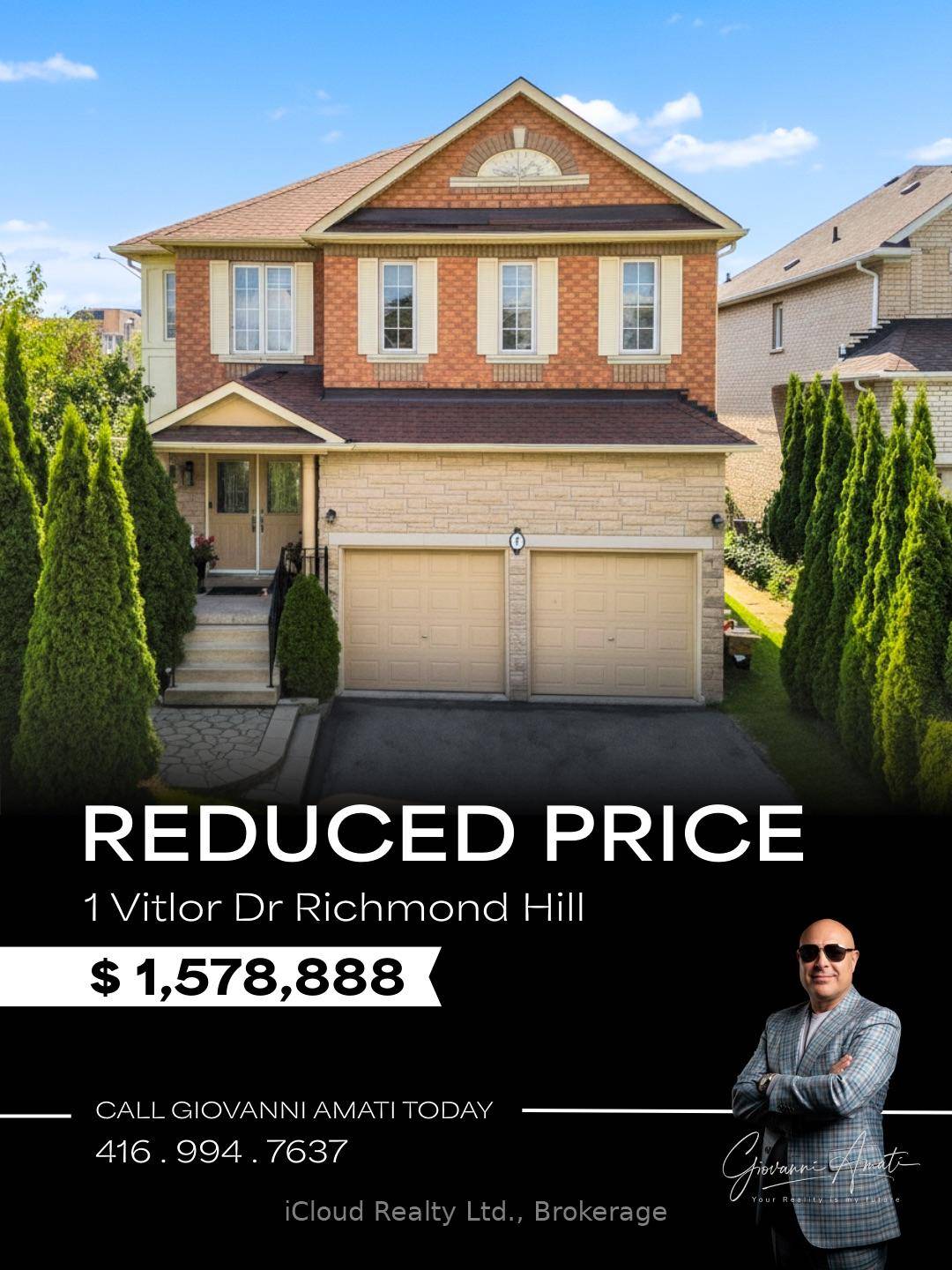 Welcome to 1 Vitlor Drive A Refined Retreat in Prestigious Oak RidgesDiscover timeless elegance and modern functionality in this beautifully upgraded 4 bedroom, 3 bathroom detached home, nestled on a ...