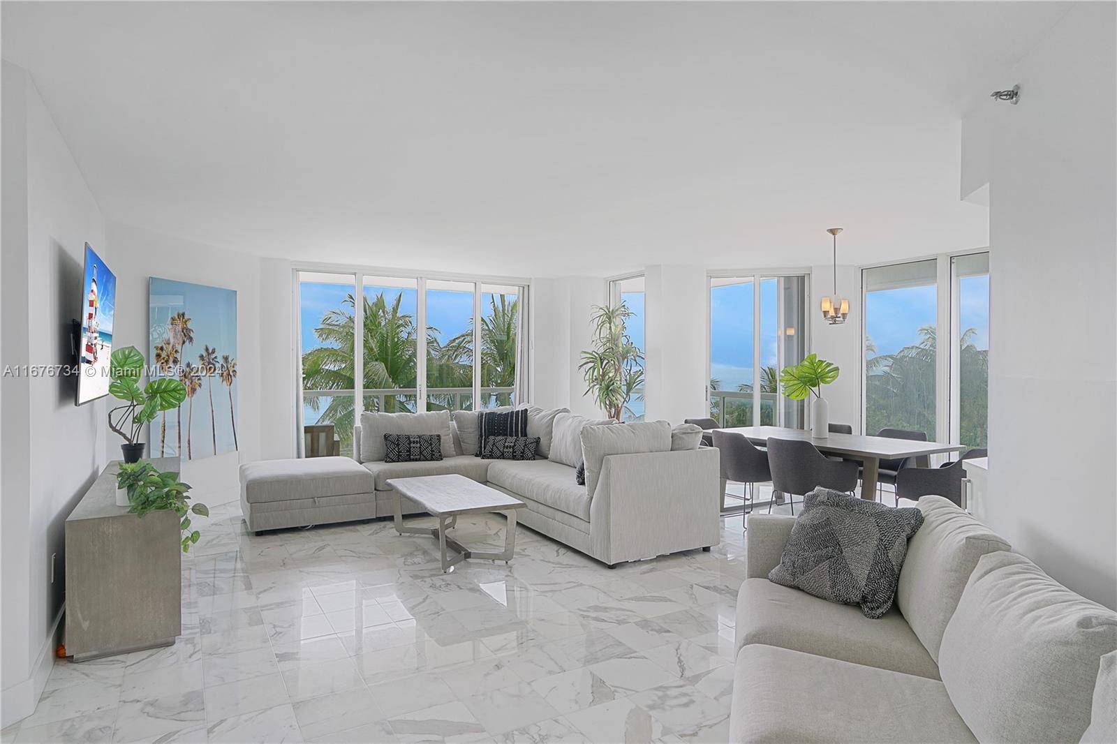 Oceanfront living at The Mirage, a full service luxury building in sought after Surfside.
