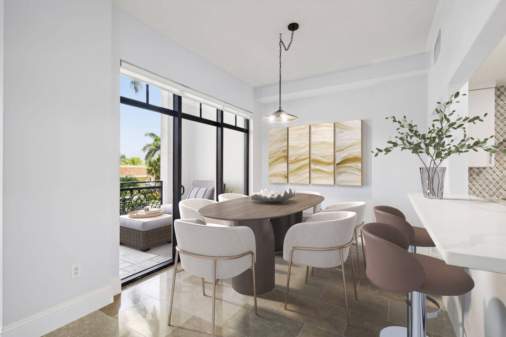 CHIC 2 LEVEL CONDO, RARELY AVAILABLE IN 200 EAST IN THE HEART OF DOWNTOWN BOCA RATON.