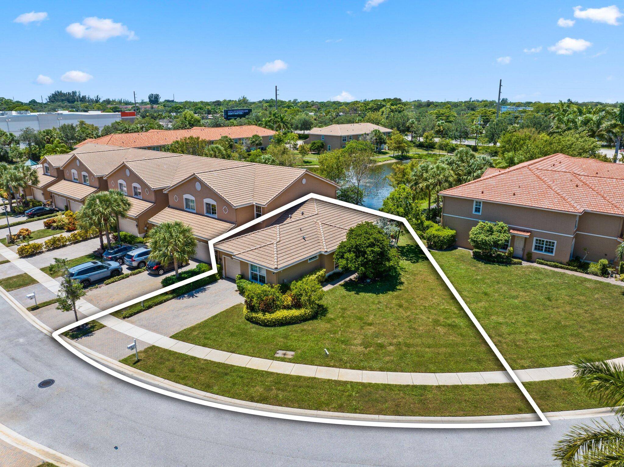 One of A Kind expanded lot, on lake, Immaculate, move In ready townhome in gated community !