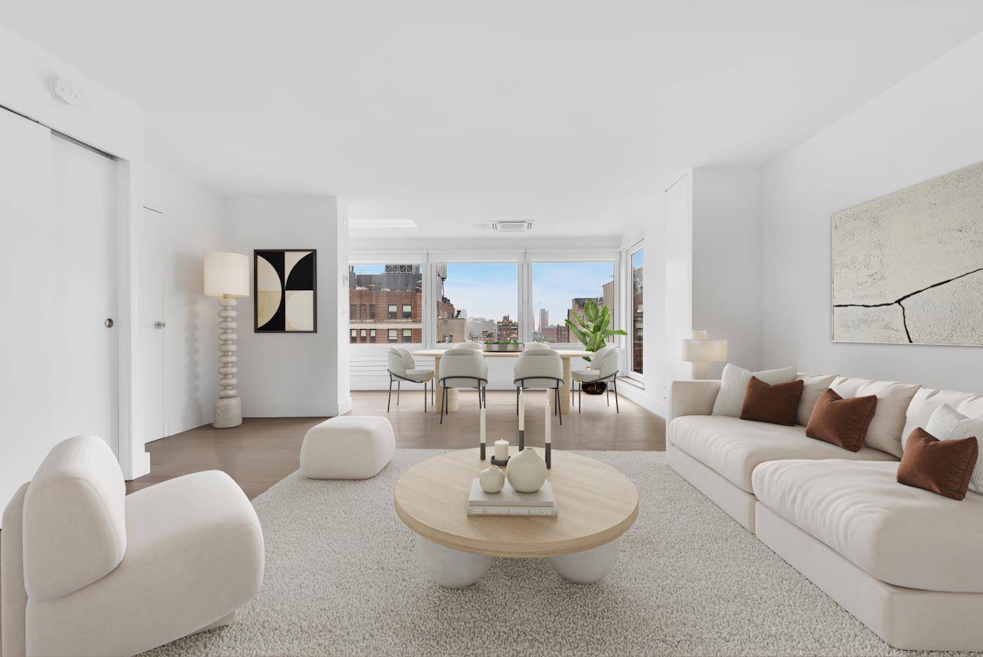 This is the apex of Manhattan penthouse living.