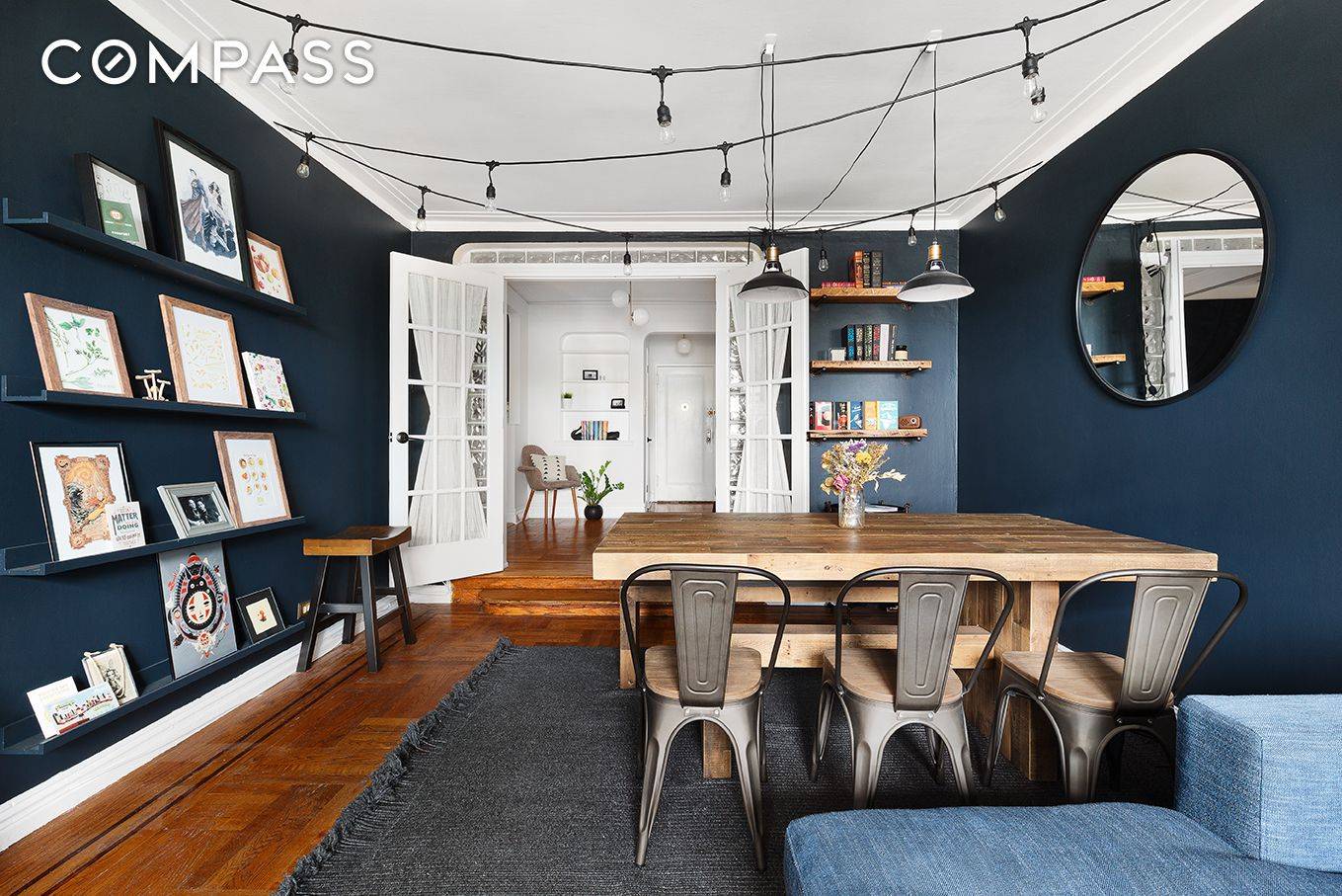 There couldn't be a better meet cute than this marriage of old world charm and ideal modern renovation in green, gorgeous Inwood.
