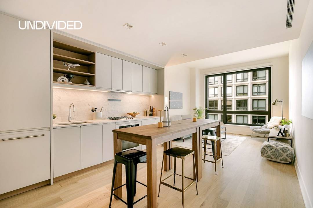 Residence 326 at 550 Vanderbilt Avenue is one of the larger one bedroom, one bathroom layouts in the building, set within one of Brooklyn's most architecturally considered condominiums.