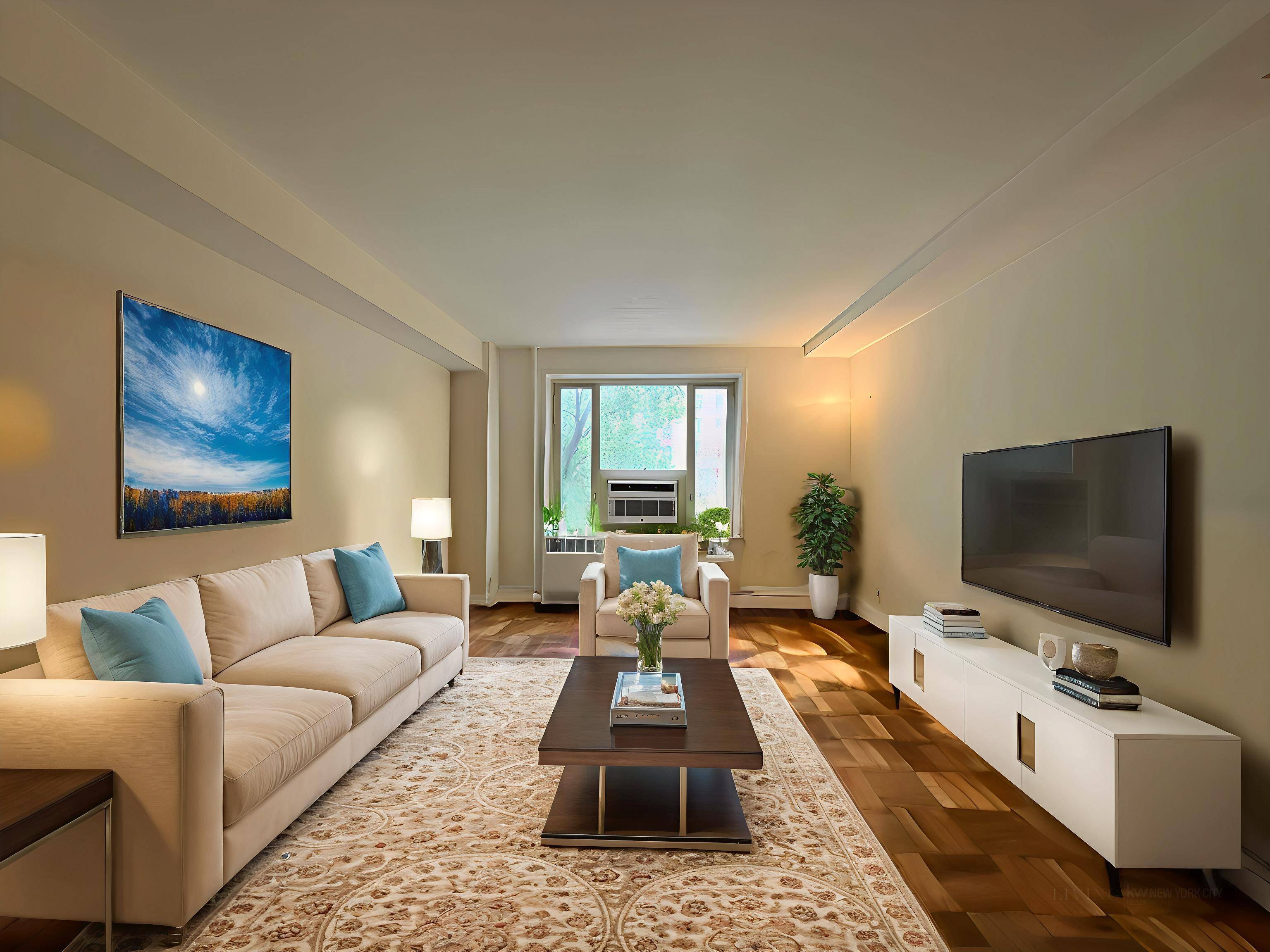 Rent stabilized 2BR, 950 sq.