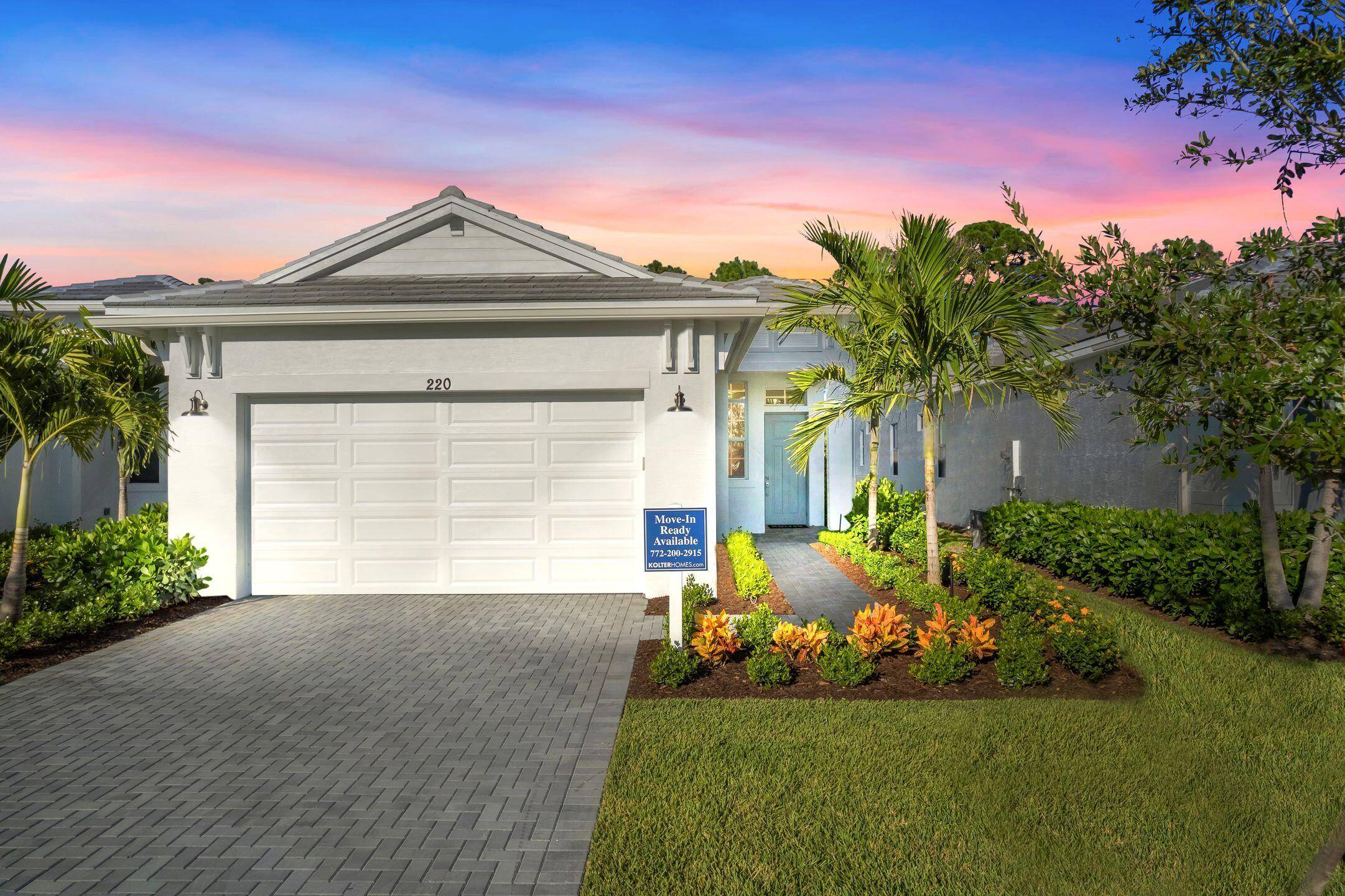 New Construction This Preserve view Coastal Elevation Caroline floorplan offers 3 Bedrooms Flex Room, 2 Baths, and an open concept design.