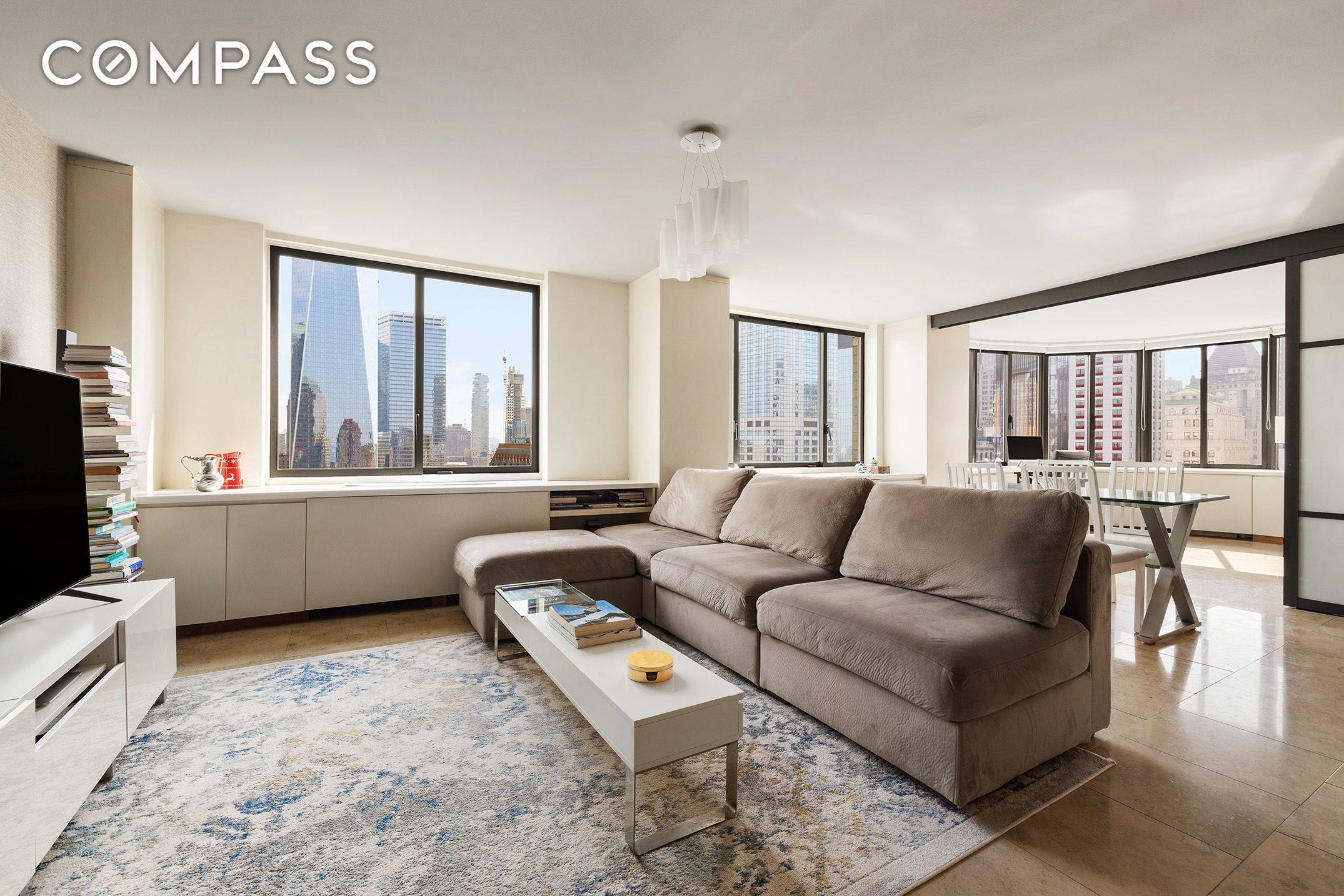 New to Market 36th Floor Renovated Corner 2 Bed in Battery Park City !