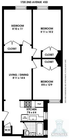 Beautiful and spacious 3 bedroom apartment in the upper east side.