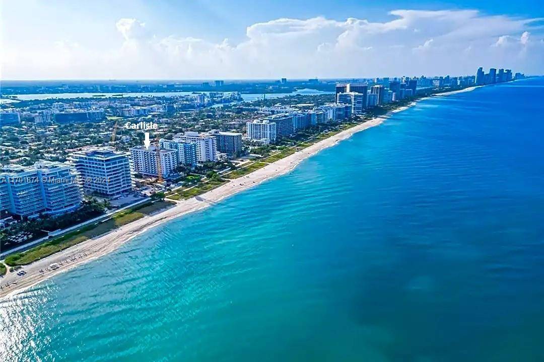 Carlisle on the Ocean has beach access and this PH corner residence has a balcony facing south that allows ocean views and the warmth of the sun during the day ...