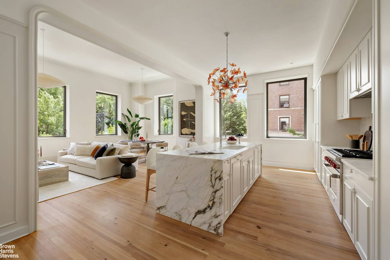 A seamless blend of architectural heritage and refined design, this corner three bedroom, two and a half bathroom home at the prestigious 1 Prospect Park West offers a rare level ...