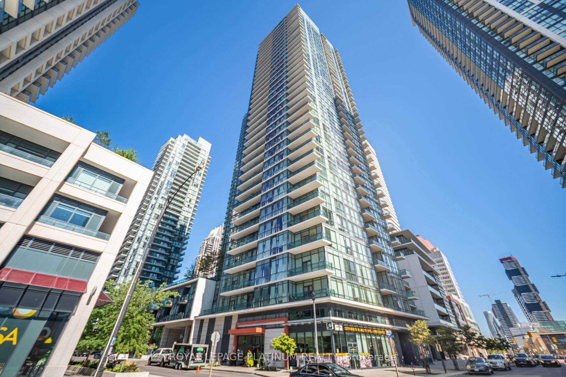 Absolutely Stunning Luxury Condo 2 Bedroom Den Ideally Located In The Heart Of Mississauga's Parkside Village At Square One, Featuring Floor To Ceiling Windows, Modern Updates !