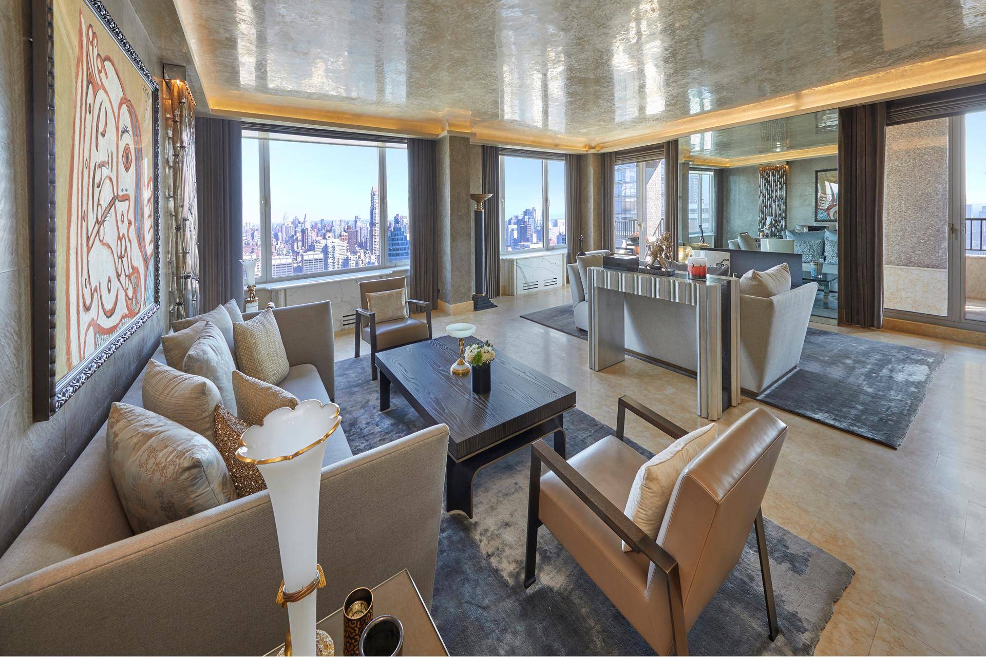 Rare opportunity to own a triplex apartment in the upper tier of the GALLERIA CONDOMINUIM just east of Park Avenue on Billionaire's row at 117 East 57th Street.