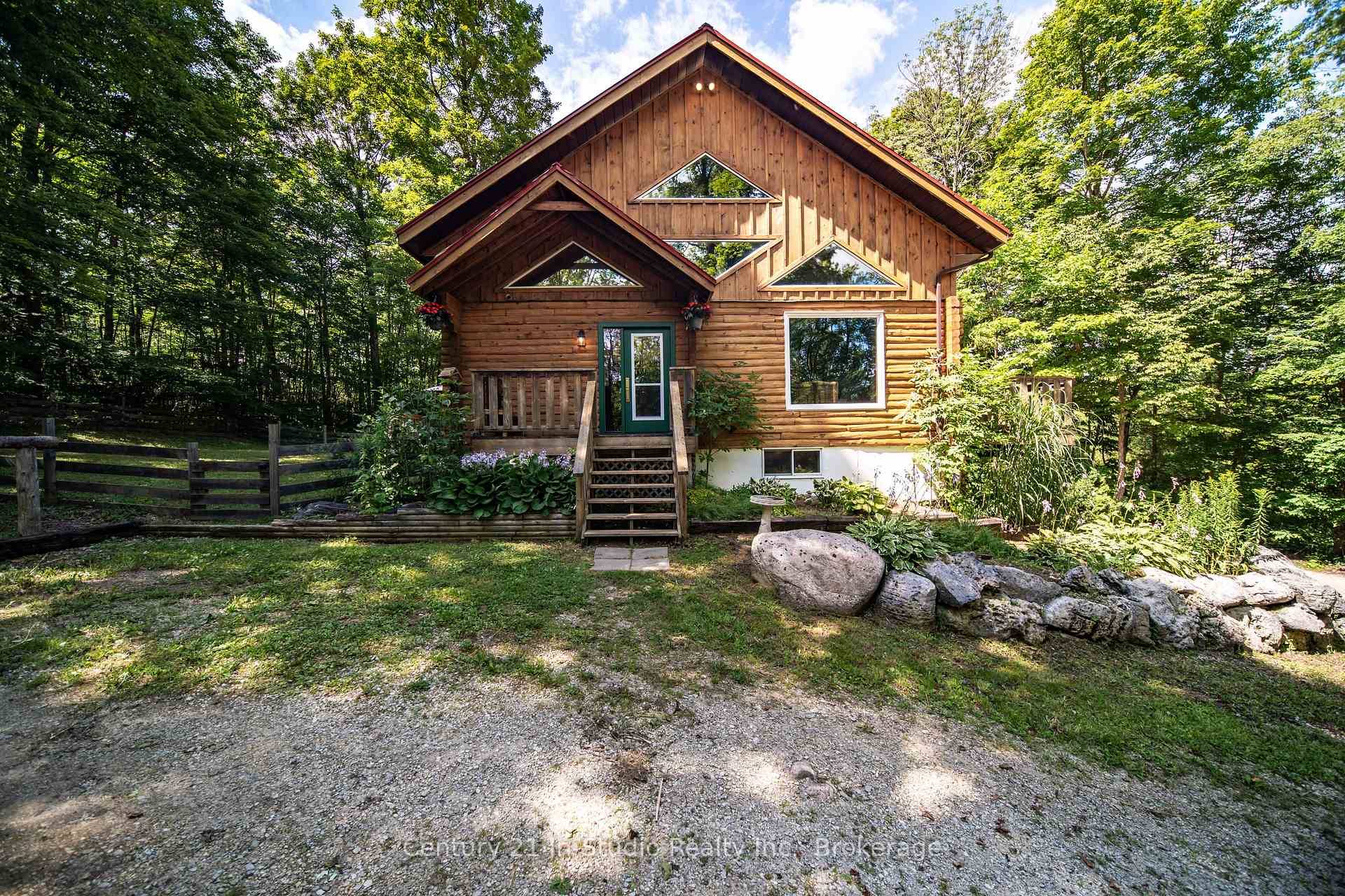 Discover this large 4 bedroom, 3 bathroom log home on a private 4.