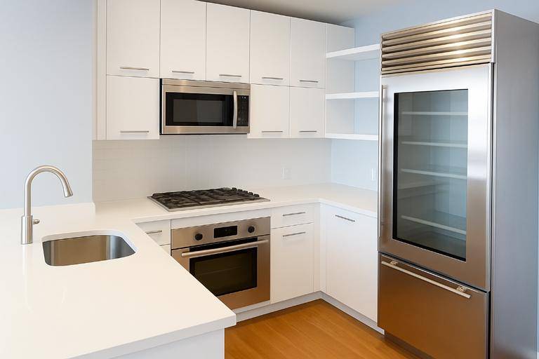 The apartment is currently set up as One bedroom, can be flexed into a two bedroom or rent as an one bedroom.