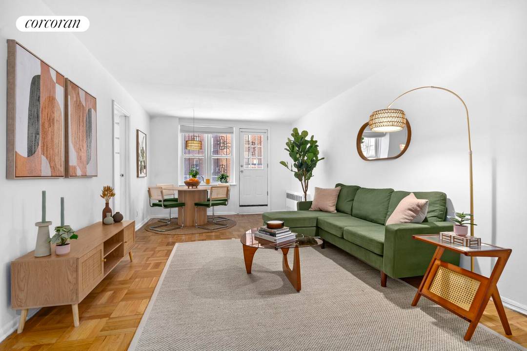 This spacious co op at 400 East 17th Street offers the rare combination in Brooklyn real estate a flexible, converted layout and significant private outdoor space.