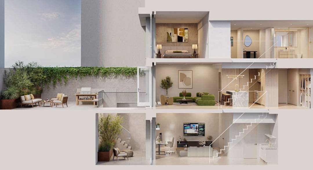 Winter 2026 Closings Garden C is a three bedroom, two full bath, two powder room triplex offering 2, 642 square feet of thoughtfully designed living space across three levels, including ...