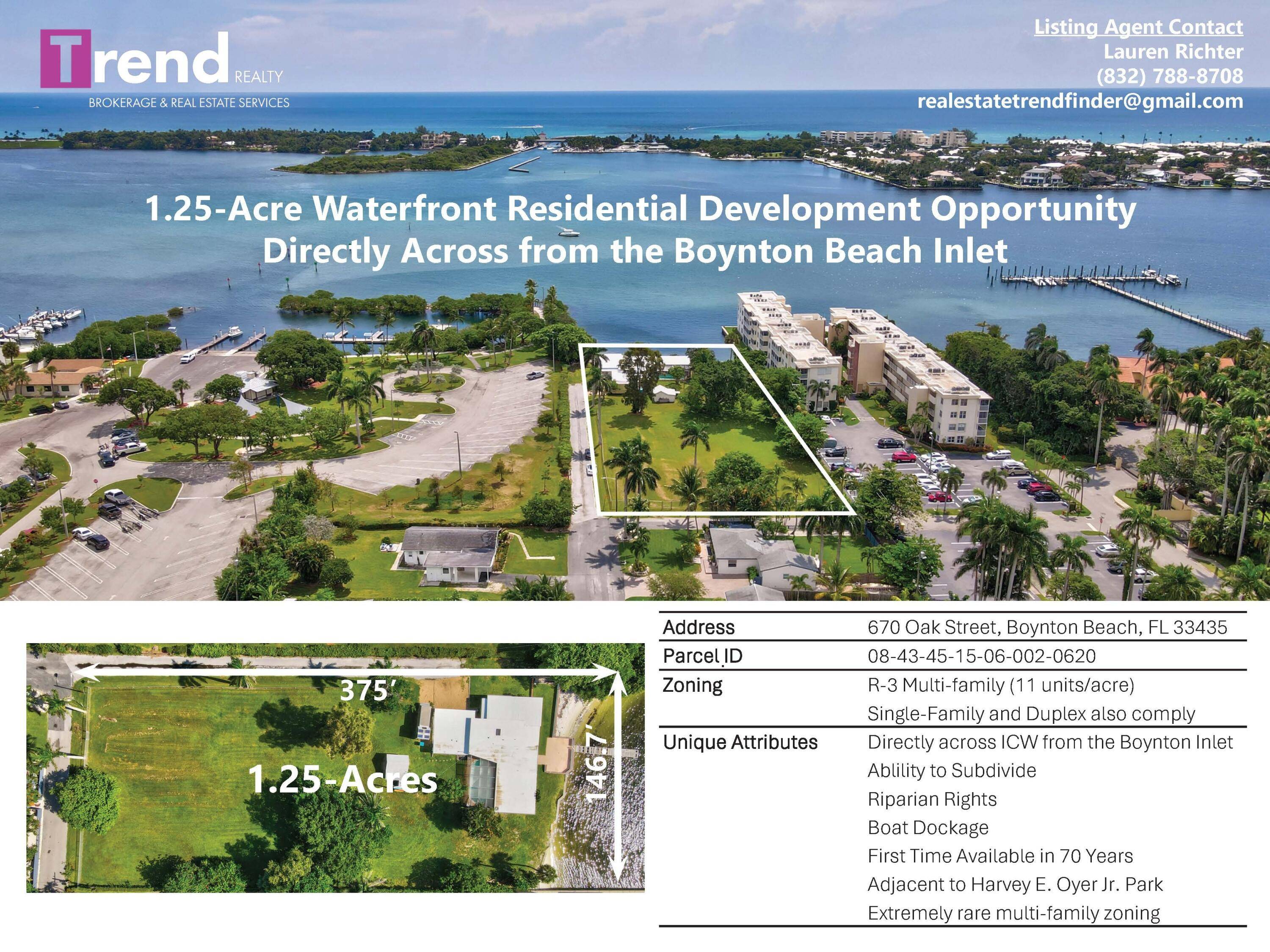 Don't miss this once in a lifetime opportunity to own and develop 1.